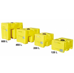 Cuve PE 125 rectangulaire