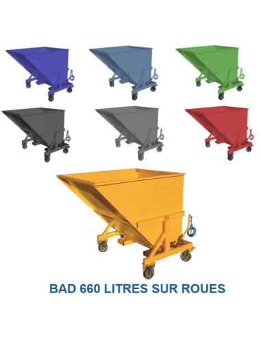 BAD 660 L ROUES BLEU FONCE