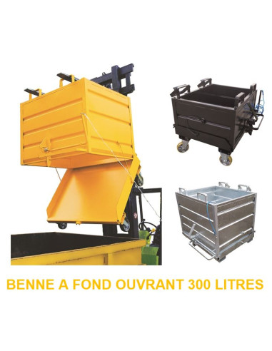 Benne à Fond Ouvrant 300 L