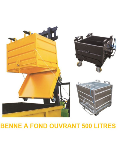 Benne à Fond Ouvrant 500 L