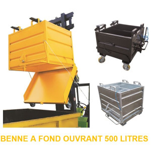 Benne à Fond Ouvrant 500 L