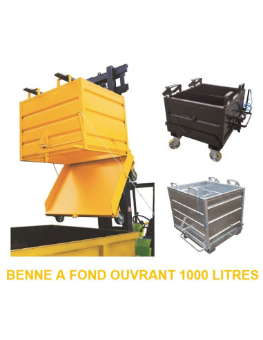 Benne à Fond Ouvrant 1000 L