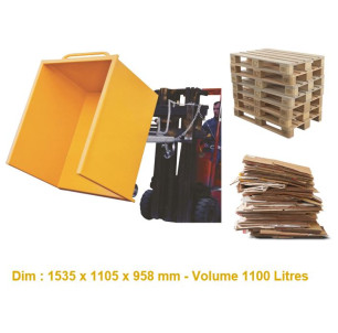 Benne Basculante Palettes 1100 L