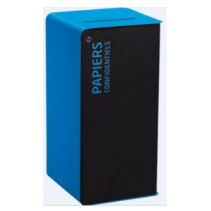 Cubatri 40 L Bleu Papiers confidentiels