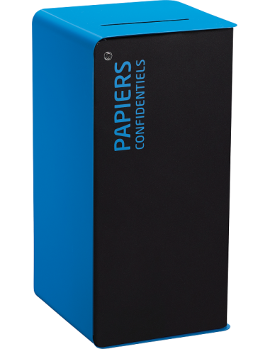 Cubatri 40 L Bleu Papiers confidentiels