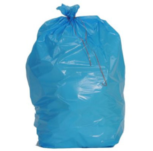 Carton 200 sacs 130 L bleu 35µ